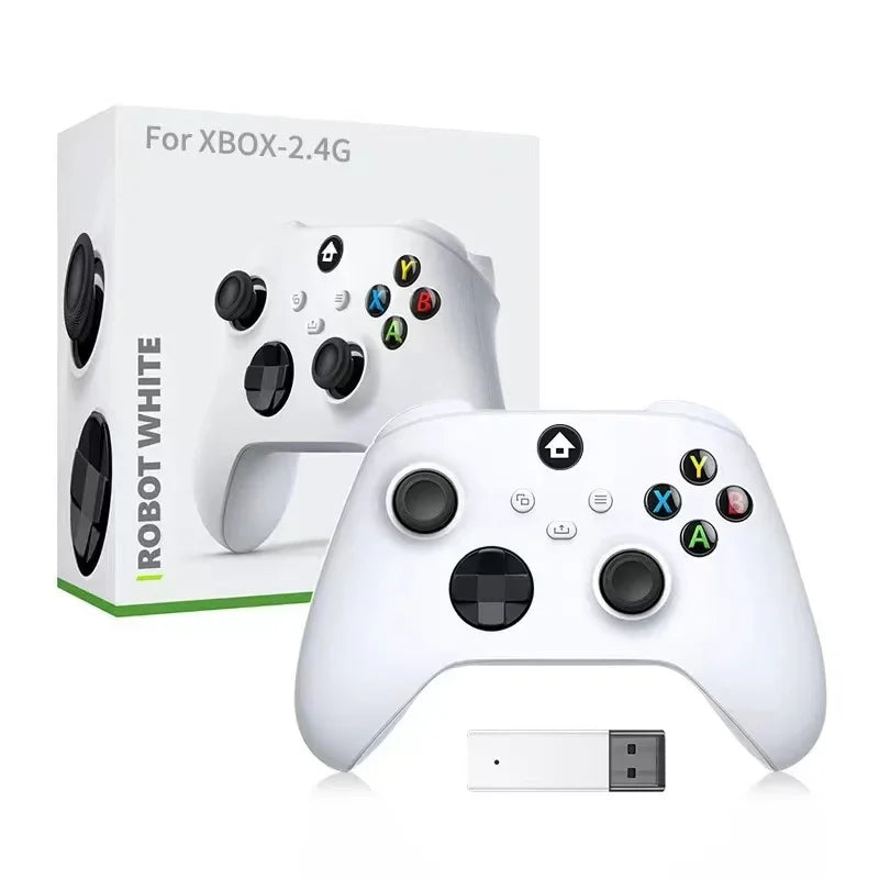 NEUER 2,4G Wireless Game Controller für Xbox One Series X/S Konsolen-Joysticks mit 2,4G Adapter-Empfänger für Windows PC Gamepad