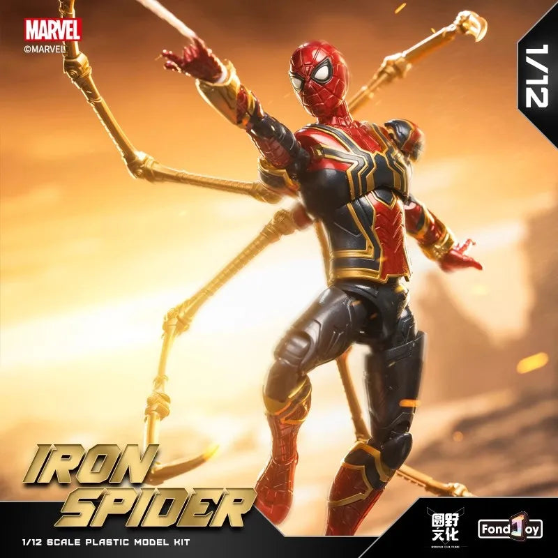 Fondjoy Marvel Avengers Figure Building Blocks Movable Kids Toys Iron Spider-Man Iron Man MK1 Kids Birthday Gift Christmas Gift