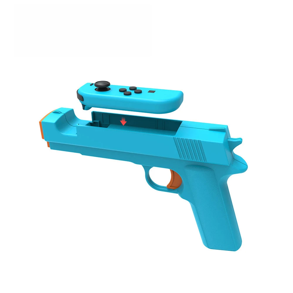 2 PCS Switch Game Gun Grip for Nintendo NS OLED,Shooting Games Controller Gamepad Joypad,Video Games Console Accessories
