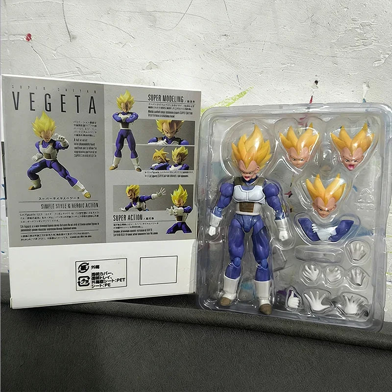 Super Saiyan Vegeta S.H.Figuarts Dragon Ball Z DBZ Action Figure Model Toys Room Ornament Gift