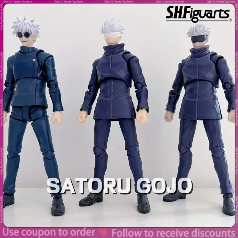In Stock Genuine Bandai S.H.Figuarts Jujutsu Kaisen Satoru Gojo Anime Action Figure Birthday Gift Surprise Collectibles