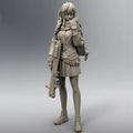 1/35 City Destroyer, JK, female gunman, Resin Model figure, Science fiction theme, Unassembled and unpainted kit