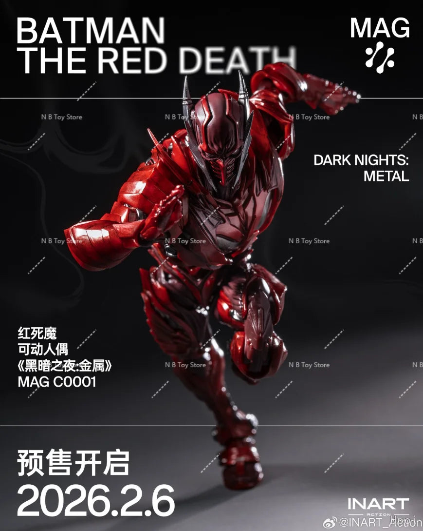 New INART Action MAG-C001 1/12 Batman The Red Death Action Figure Model Kit Dark Nights Metal The Flash Comic Bruce Wayne Toys