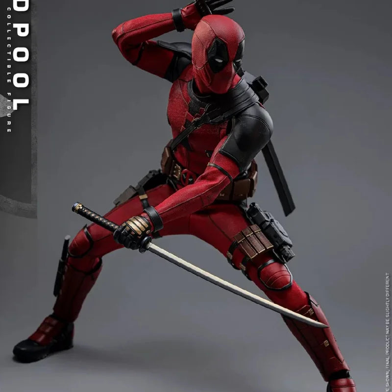 Hot Toys 1/6 Scale Marvel Ht Deadpool & Wolverine Deadpool Mms746 Anime Action Figure Model Garage Kit Toy Kids Christmas Gifts