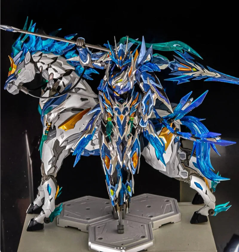In Stock Motor Nuclear Mnp-Xh05 Zhaoyun Assembling Alloy Skeleton Mecha Tianyouxing Longdanhujiang With Horse Movable Model Toy