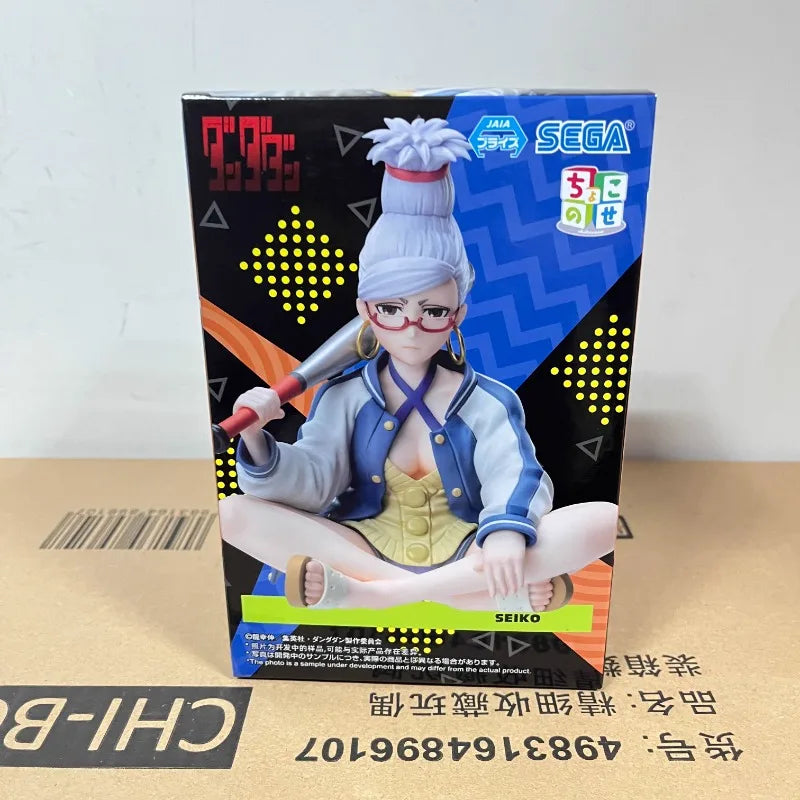 Original SEGA Dandadan Momo Seiko Anime Figure Toys Genuine Noodle Stopper Action Figurine PVC Model Collection Doll Gift