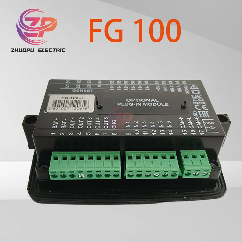 Original FG 100 Generator Set Controller, Optional Plug-in FG-100-J, Core of Operation Control and Monitoring