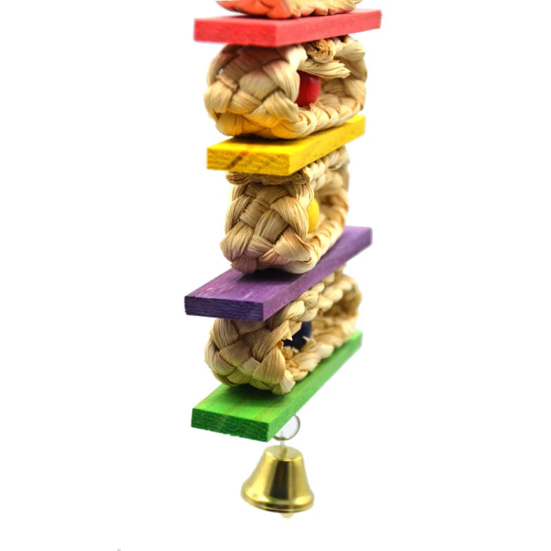 1pcs Bird gnawing toy Parrot Chewing Toy BirdCage Decoration Accessories Pendant Bird Accessories juguetes para pájaros