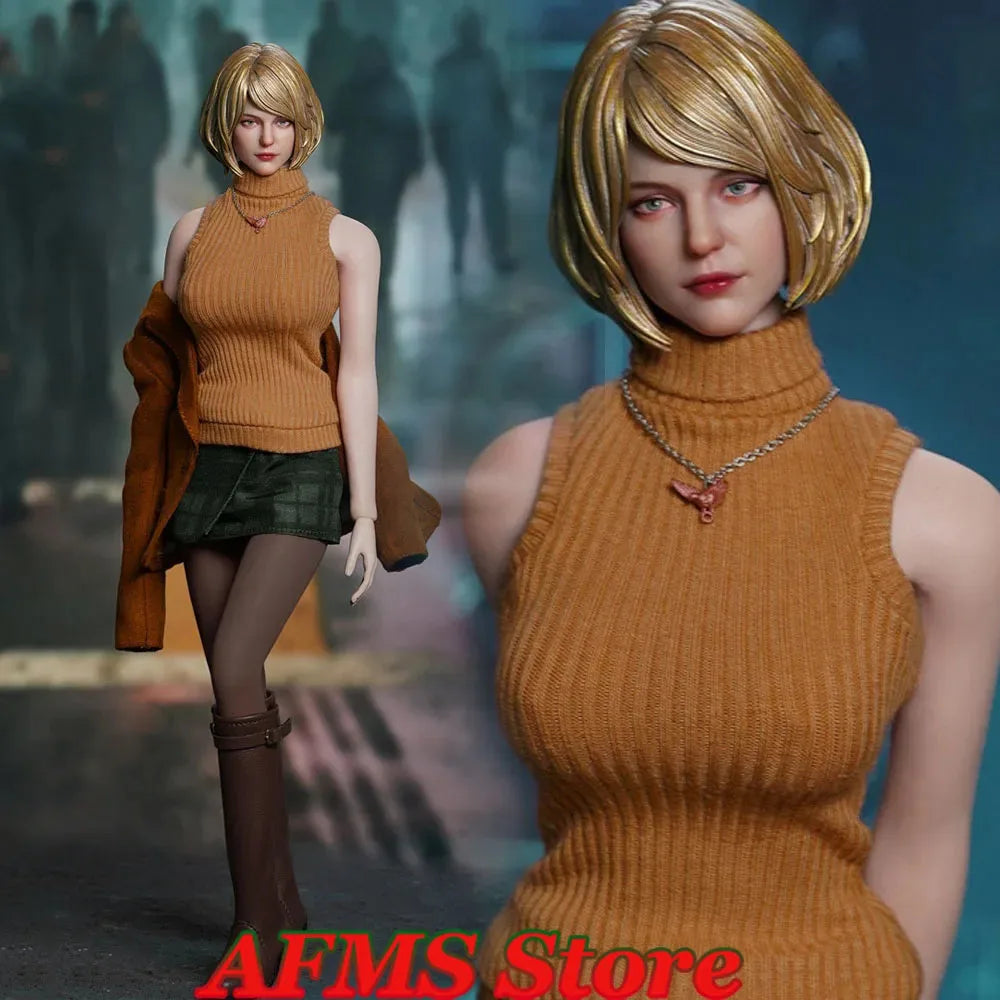 SUPER DUCK SET089 1/6 Women Soldier Ashley Graham Head Carving Clothes Set  4 Dolls Fit 12Inch Action Figure Body