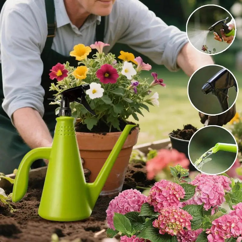 Flower Watering Can Watering Can For Indoor Plants Modern Small Mister Handheld Spray Bottle Double-Purpose Sprinkler Portable