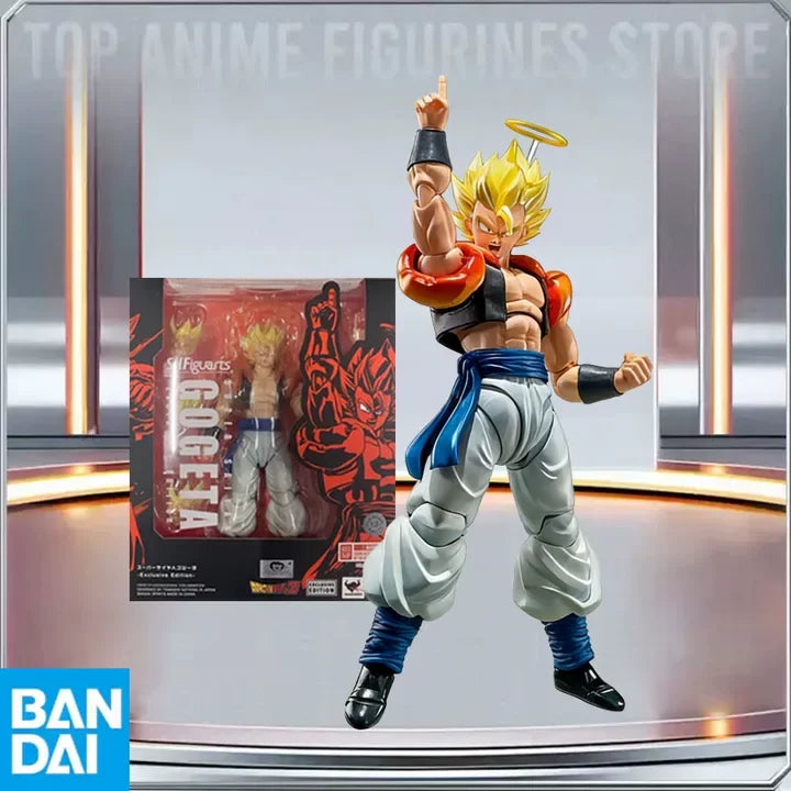 BANDAI Genuine Dragon Ball Z S.H.Figuarts Super Saiyan Gogeta-Exclusive Edition Action Anime Figures Model Toys Gift Children