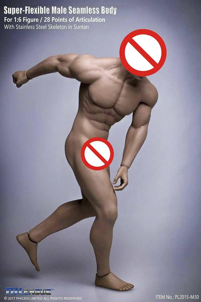 TBLeague 1/6 Phicen M30 M31 M32 M33 M34 M35 M36 Steel Stainless Skeleton Super Flexible Seamless Male Man Figure Suntan Body