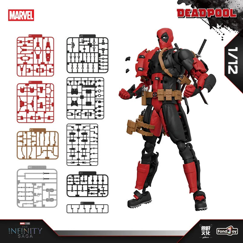 Fondjoy Deadpool Marvel Hero Quickly Assemble Building Blocks Model Plastic Kit Children's Assembly Toy Gift Puzzle Education