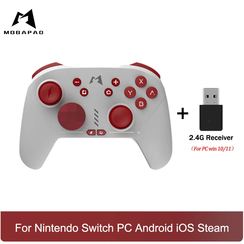 MOBAPAD Mechanical HALL Joystick Bluetooth Gamepad Vibration Controller For Nintendo Switch PC Android iOS Game Console ﻿