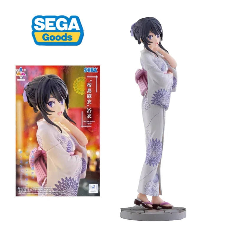 In Stock Original SEGA Luminasta Rascal Does Not Dream of Bunny Girl Senpai Sakurajima Mai Yukata Anime Figure Toy Gift for Kid