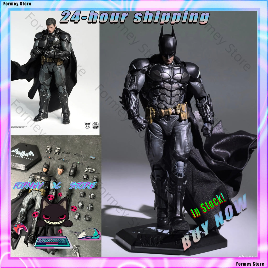 In Stock LIANGPINZHIZAO Batman: Arkham Knight Movable Model Toys Collect 1/12 Batman Action Figure Collectible Decor Gifts
