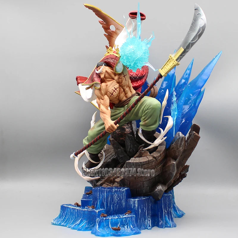 40 cm One Piece Whitebeard Pirates Figur Kampf Edward Newgate Statue Gk White Beard Figur Gear 4 Luffy Kuma Bartholemew Spielzeug