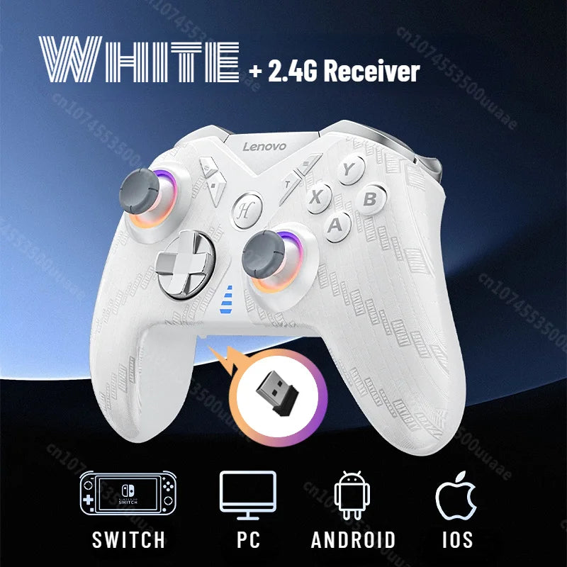Lenovo S05 Gaming Controller RGB Wireless Gamepad Hall Effect Joystick Trigger For Switch/2/OLED/Lite PC iPhone Android Phones