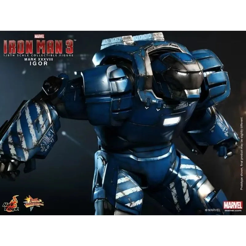 Original Hot Toys MARVEL MMS215 Iron Man 3 Iron Man MK38 IGOR Anime Figure Collection Model Toys