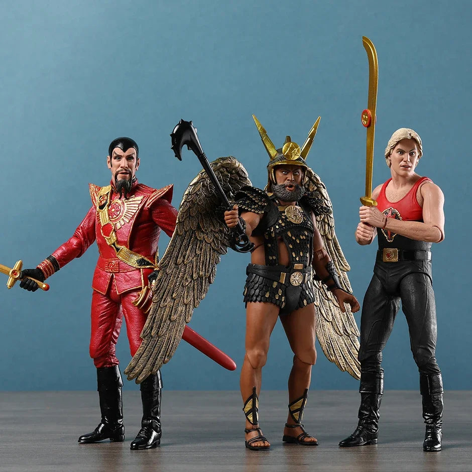 NECA Flash Gordon Ming The Merciless Military Vultan Ultimate Exclusive Movie Film Action Figure Toy Doll Model