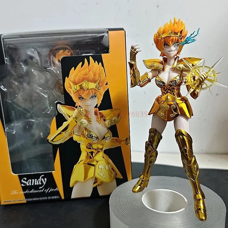 In-Stock Great Toys Saint Seiya Myth Cloth EX Holy Contract Female Leo Sandy Action Figure Knights of Zodiac GT Toys Gifts