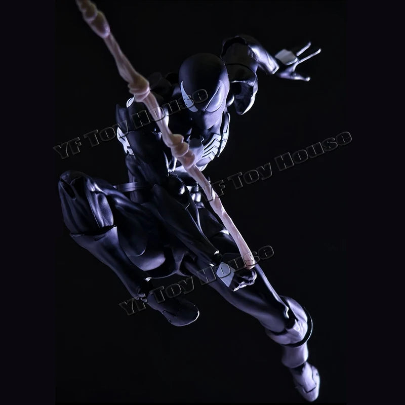 Mess Toys Genuine Facftory Figure Black Suit Neighbor Symbiote Scarlet Spider Kaine Parker Black Red Spider Action Figure Toys
