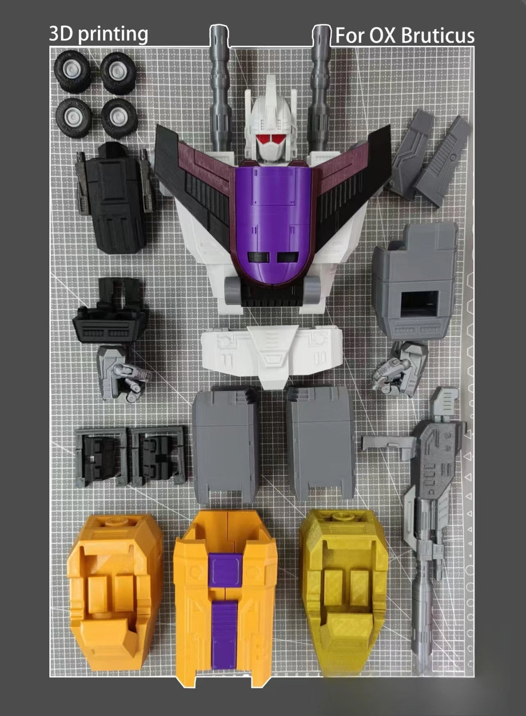 Apply To MMC OX Anime Bruticus Oversized 50cm Heightening Liketoys Upgrade Kit Custom Only