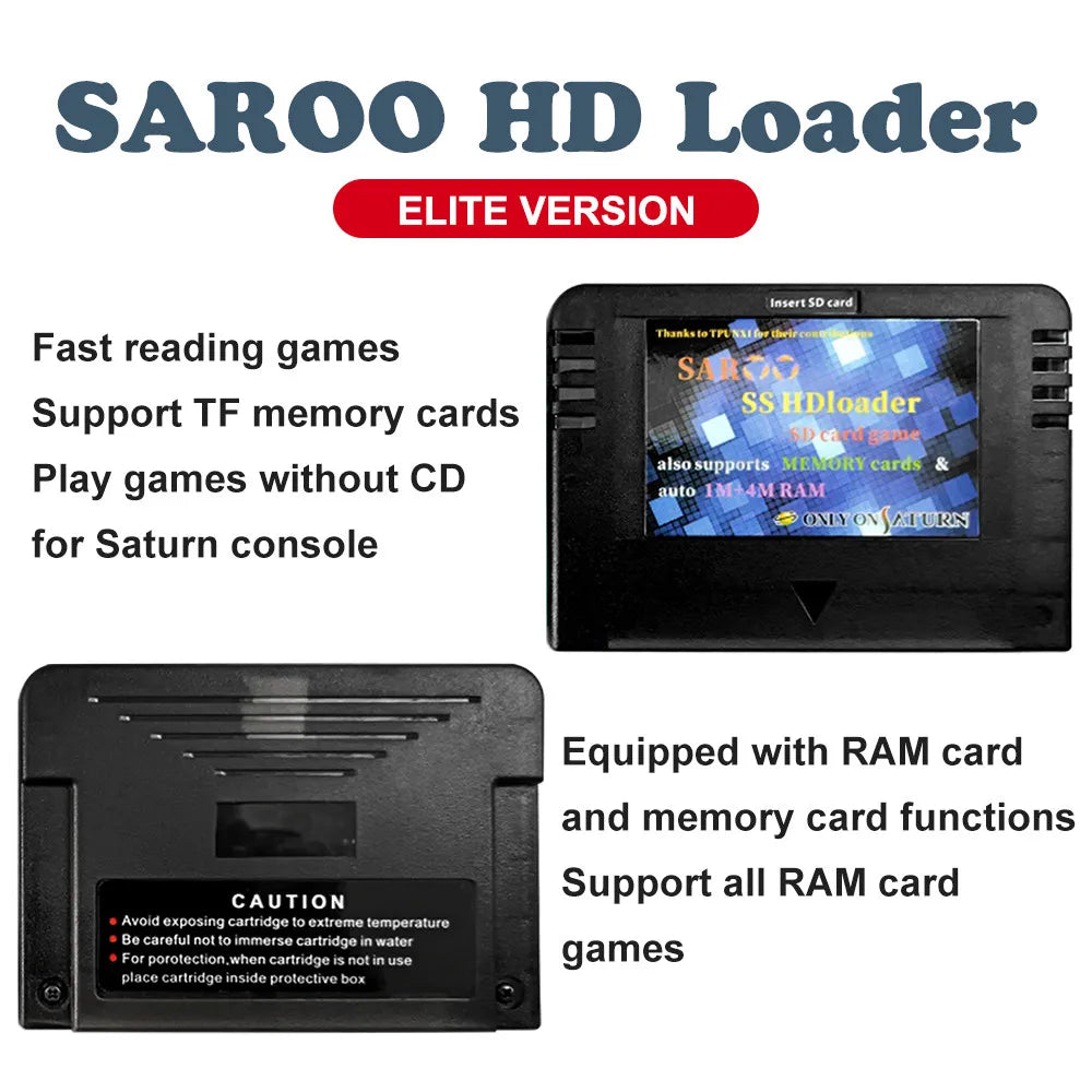 Saturn HD Loader SAROO Support English Menu SS Everdrive Cartridge Use TF Card Read ISO Adapter For SS Console
