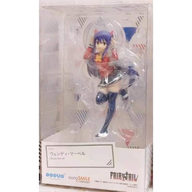 Genuine Original Anime FAIRY TAIL Lucy Heartfilia Figurine Wendy Marvell Action Figures PVC Model Collection Toys Birthday Gifts
