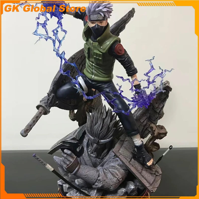 30cm New Naruto Anime Figure Hatake Kakashi Perimeter PVC Model Collect Statue Desktop Decoration Ornaments Birthday Gifts Toys