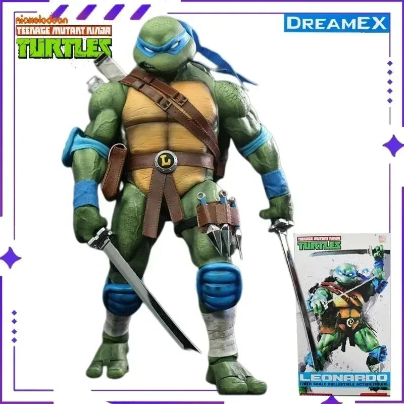 Authentic DreamEX Original Ninja Turtles Series Michelangelo&Donatello 1/6 Anime Mobile Doll Model Toy Gift Collection in Stock