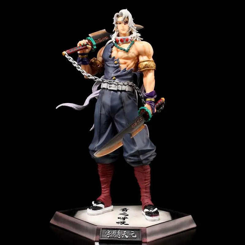 Anime Demon Slayer Akaza Figures Rengoku Kyoujurou Kokushibo Action Figure PVC Figurine Model Ornament Collectible Table Crafts