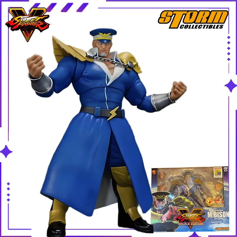 Storm Toys Original 1/12 Street Fighter M.BISON BATTLE COSTUME Bison Vega Game Mobile Doll Model Handmade Toy Gift Collection