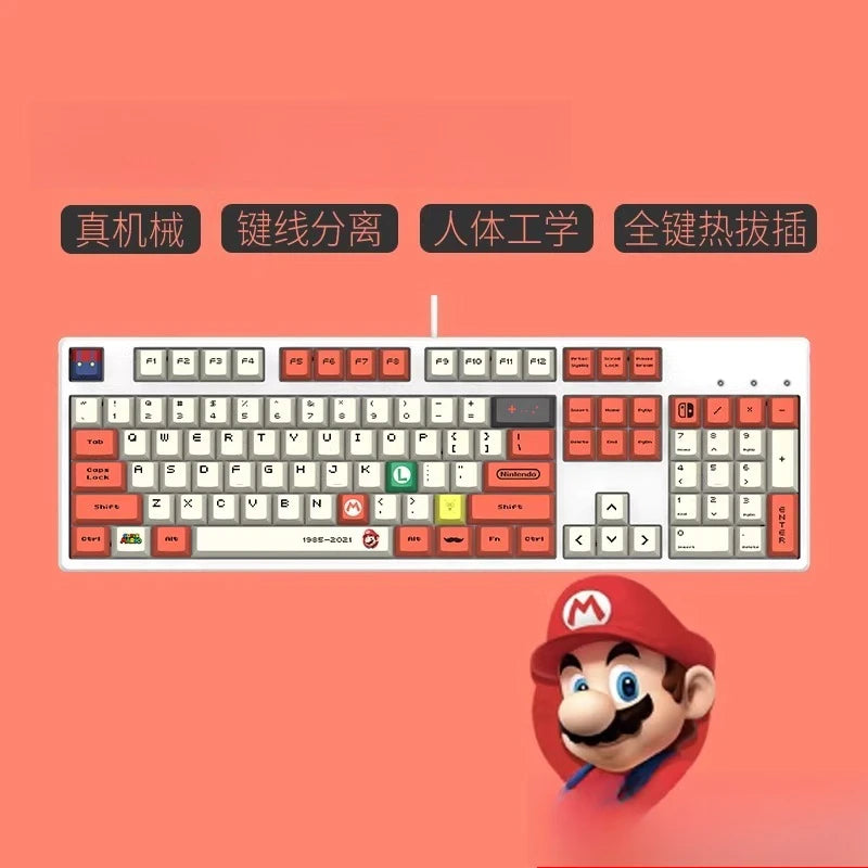 Anime Theme Mechanical Keyboard Cosplay Hatsune Miku Chopper Ayanami Rei Figure Gaming Keyboard Boys Gifts