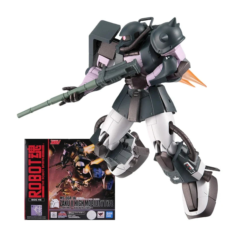 Spot SaleOfficially Licensed  BANDAI Original GUNDAM ROBOT Series ZAKU II HIGH MOBILITY TYPE The Robot Spirits FigureIn stock