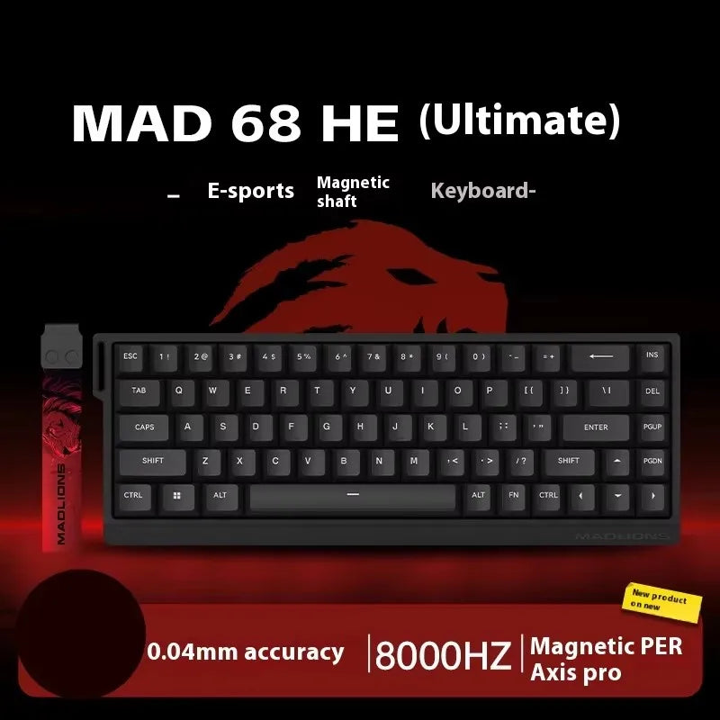 FGG Madlions Mad60 Mad68 He Mechanische Tastatur Magnetschalter 8k Wired Rgb Hot Swap Benutzerdefinierte Tastatur Esport Spiel Geschenk Zubehör