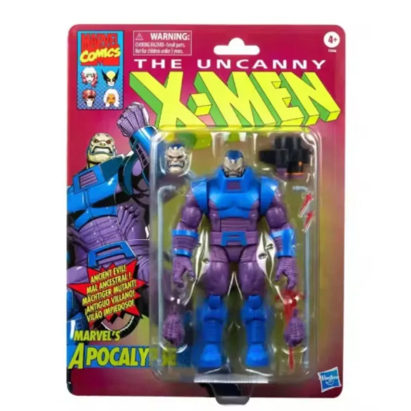 Original Hasbro MARVEL COMIC THE UNCANNY X-MAN Apocalypse Anime Figure Toy Ornament Gift