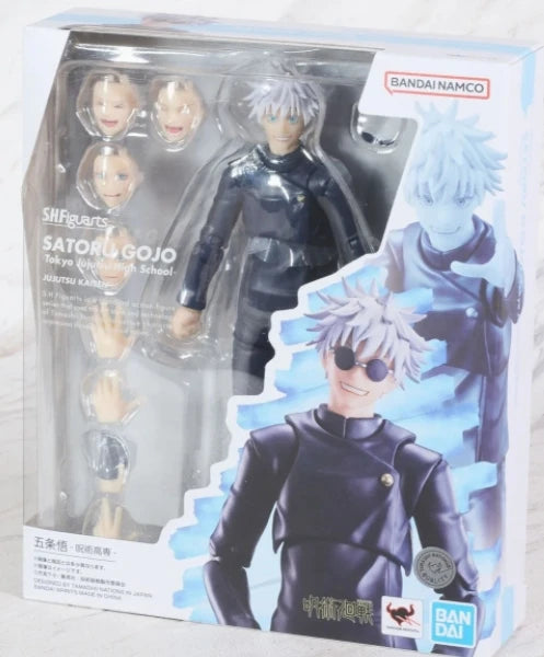 Genuine In Stock Bandai S.H.Figuarts Shf Satoru Gojo Tokyo Jujutsu High School Model Kit Anime Action Fighter Finished ModelGift