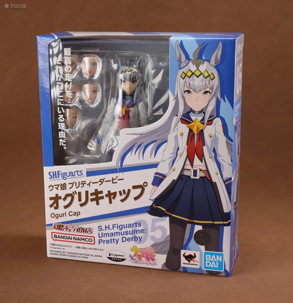 In Stock BANDAI Original SHF Oguri Cap Tamamo Cross Umamusume:Pretty Derby Anime Figure Model Toy Collectible Gift Children Girl