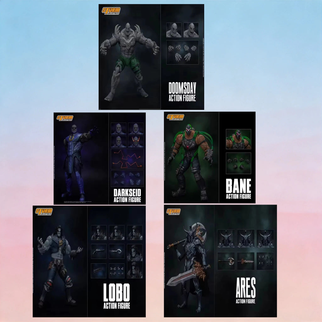In-stock Storm Toys Justice League DOOMSDAY DARKSEID BANE LOBO ARES 1/12 Action Figure Model Collectible Gift