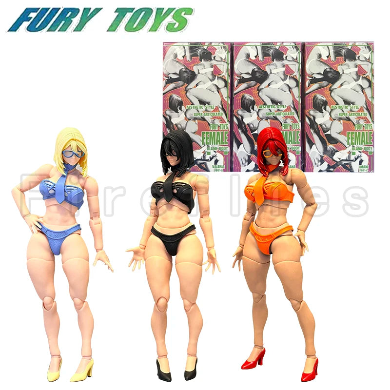 1/12 Fury Toys Action Figure Female Body Figure Valeria Hana Imani Anime Model Toy