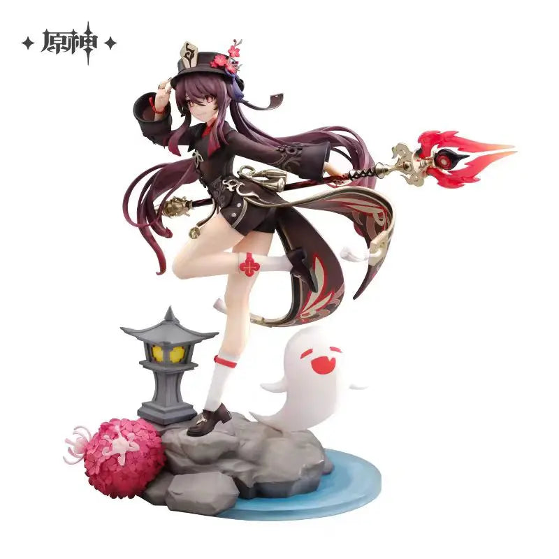 In Stock Original Genshin Impact 27cm Hutao Snow Plum Ver. 1/7 Scale Figure Action Figures Anime Model Toys