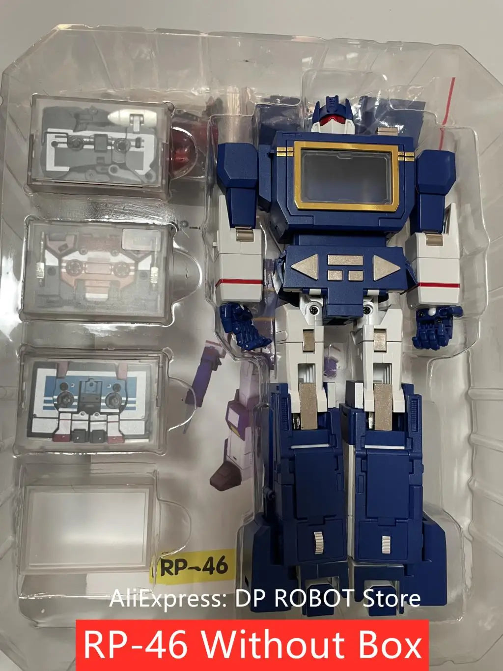 [IN STOCK NOW] Hot NEW Transformation RP-46 RP46 Soundwave KO FT-02 RP01 RP01B RP-01B Tape Frenzy High-Quality Action Figure
