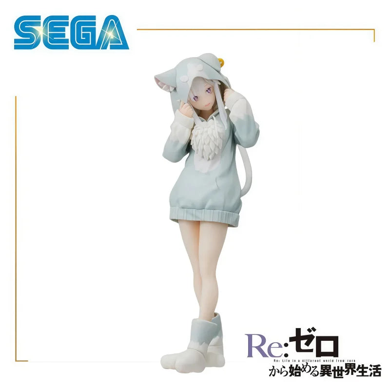 In Stock 100% Original SEGA Re Life In A Different World From Zero Emilia Action Figure Model Doll Brand New Boxed Garage Toys