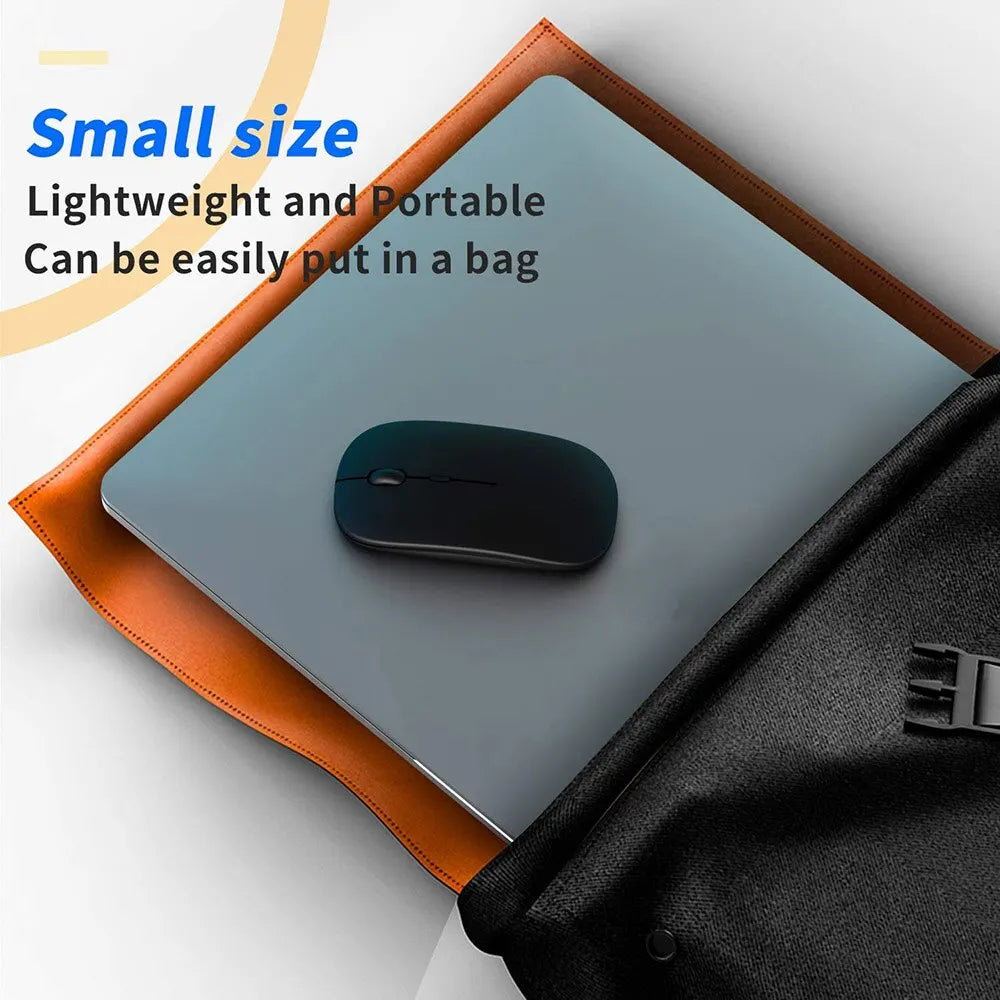 Wireless gaming mouse, quiet and magical, suitable for laptops and tablets, with battery powered and rechargeable versions