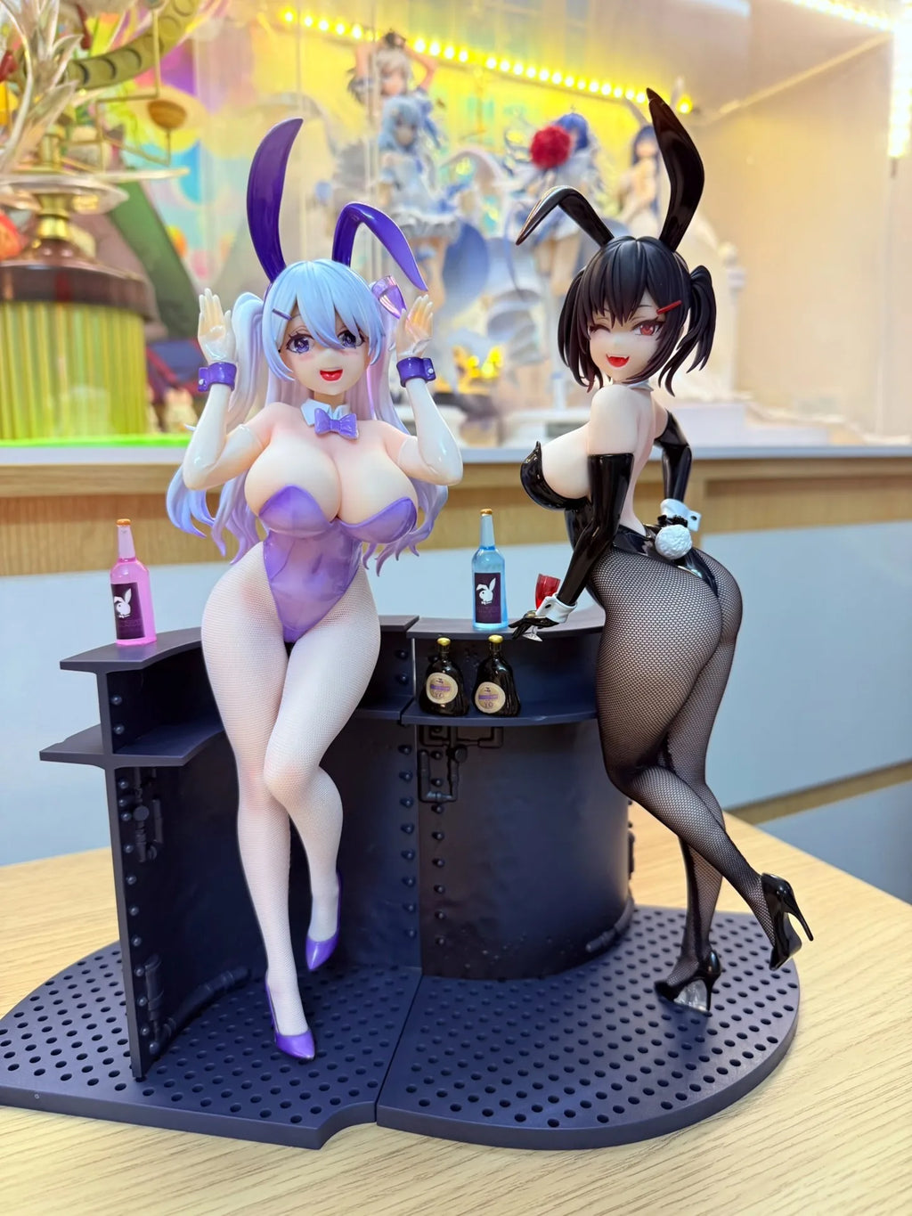 Original BearPanda Bunny Girl Asanagi Rin Xiya Temperature Paint & 3D Crystal Eye & Creative Scene Models Classic Anime Toy
