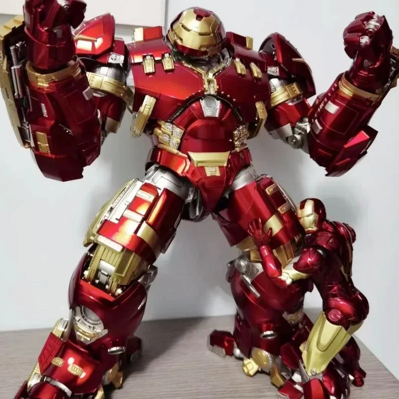 New 17cm Avengers Iron Man Mk44 Hulkbuster Action Figures Mech Iron Man Knuckle Movable Toy Collects Alloy Models Birthday