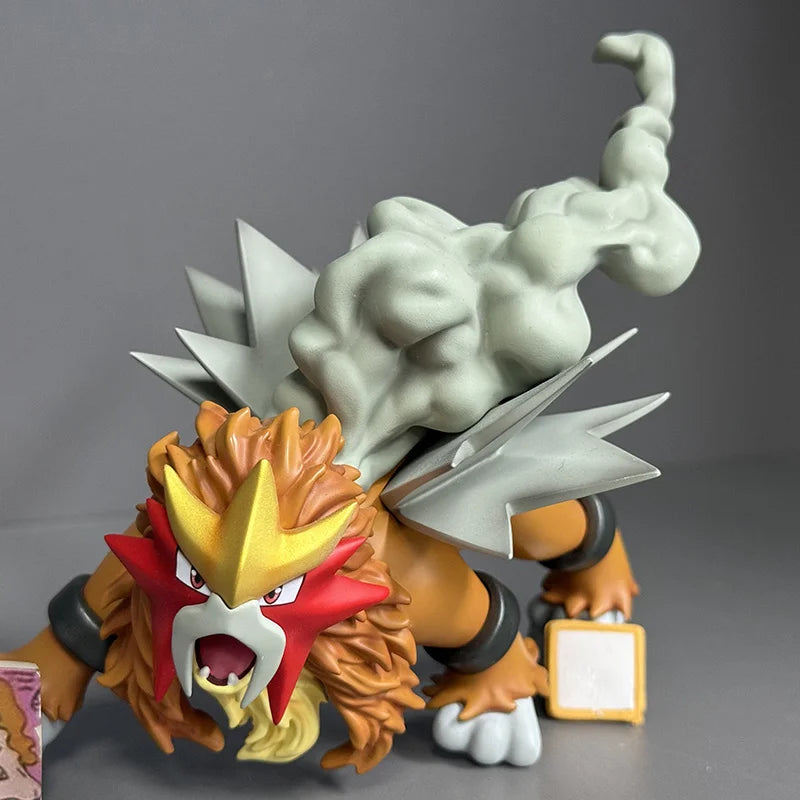 Anime Figures Set 1/20 Scale Three Sacred Suicune Entei Raikou PVC Statue Collection Room Decor Custom Toys Christmas Gifts