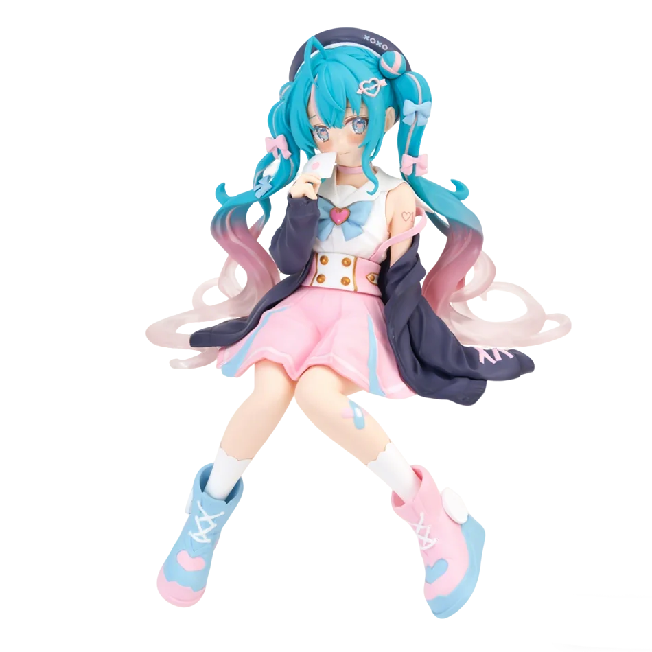 New Hatsune Miku Anime figure Flower Fairy Sailor Suit Sitting Position PVC Action Figure Model Toy Decoration Collect Gifts