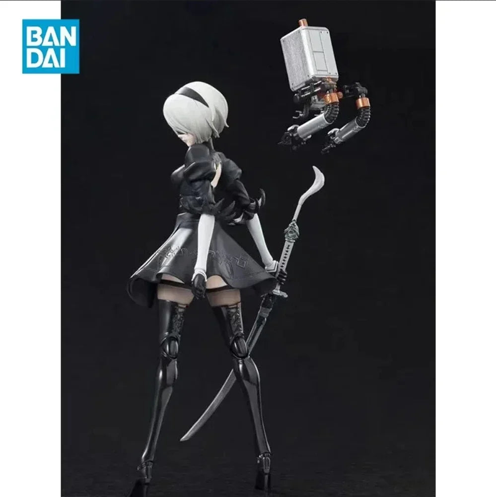 100% Original Bandai SH Figuarts NIER AUTOMATA 2B SHF Figure Model Collection Toy Gift